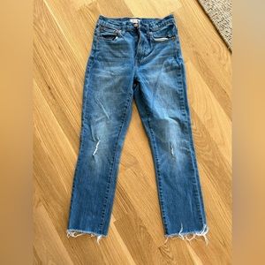 Madewell high rise slim boy Jean sz 24